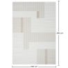 Rug Large Contemporary Modern Design - Beige (290x200 cm) - Qara image 7