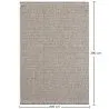 Large Contemporary and Modern Design Rug - Beige (200x290 cm) - Harbor image 7