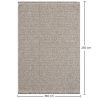 Large Contemporary and Modern Design Rug - Beige (160x230cm) - Deras image 7