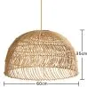 Rattan Pendant Lamp - Boho Bali - Capril image 7