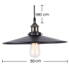 Buy Ceiling Lamp - Industrial Design Pendant Lamp - Jack Black 50860 at Privatefloor