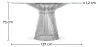 Round Dining Table - Glass and Metal - Barrel image 7