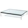 Square coffee table - Glass - 120 cm - Kart image 7