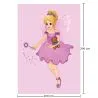 Large Kids Fairy Design Carpet - Pink (290x200 cm) - Oya image 7