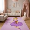 Large Kids Fairy Design Carpet - Pink (290x200 cm) - Oya image 7