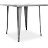 Buy Square Industrial Design Dining Table - Stylix Steel 58359 at Privatefloor