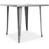 Square Industrial Design Dining Table - Stylix image 7
