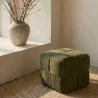 Square Corduroy Upholstered Pouf - Modern Design - Cube image 7