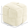 Square Corduroy Upholstered Pouf - Modern Design - Cube image 7