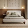 Headboard and Bed Frame for 180x200 CM Bed - Upholstered in Bouclé Fabric - Dream image 7