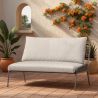 Outdoor Sofa 135cm - Aluminum and Synthetic Rattan - Brawma image 7