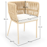 Beige Outdoor Chair - Rope - Ress image 7