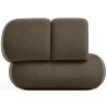 Velvet Upholstered Sofa - Modern Style - 2/3 Seater - Curved Teddy image 7