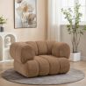 Velvet Upholstered Armchair - Modern Style - Curved Velvet image 7