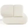 Bouclé Fabric Upholstered Armchair - Modern Style - Curved Teddy image 7