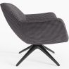 Upholstered Curved Design Contemporary Style Armchair - Mirrel image 7
