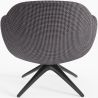 Upholstered Curved Design Contemporary Style Armchair - Mirrel image 7