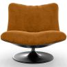 Upholstered Curved Design Contemporary Style Armchair - Tulipe image 7