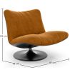 Upholstered Curved Design Contemporary Style Armchair - Tulipe image 7