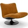 Upholstered Curved Design Contemporary Style Armchair - Tulipe image 7