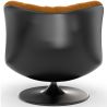 Upholstered Curved Design Contemporary Style Armchair - Tulipe image 7