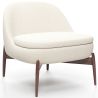 Curved Scandinavian Design Upholstered Armchair - Larseen image 7