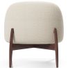Curved Scandinavian Design Upholstered Armchair - Larseen image 7