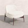 Curved Scandinavian Design Upholstered Armchair - Larseen image 7