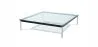 Square coffee table - Glass - 80 cm - Kart image 7