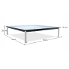 Buy Square coffee table - Glass - 70 cm - Kart Steel 13298 with a guarantee