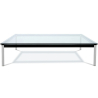 Buy Square coffee table - Glass - 70 cm - Kart Steel 13298 at Privatefloor