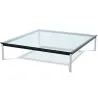 Square coffee table - Glass - 80 cm - Kart image 7