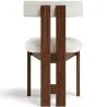 Set Dining Table Round with 6 Wooden Chairs - Minimalist Design - Ivette image 7
