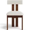 Set Dining Table Round with 6 Wooden Chairs - Minimalist Design - Ivette image 7