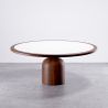 Set Dining Table Round with 6 Wooden Chairs - Minimalist Design - Ivette image 7
