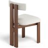 Set Dining Table Round with 6 Wooden Chairs - Minimalist Design - Ivette image 7