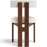 Set Dining Table Round with 6 Wooden Chairs - Minimalist Design - Ivette image 7
