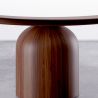Set Dining Table Round with 6 Wooden Chairs - Minimalist Design - Ivette image 7