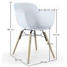 Dining Chair Scandinavian Design - Wooden Legs - Nordika image 7