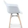 Dining Chair Scandinavian Design - Wooden Legs - Nordika image 7