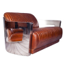 Buy Leather Upholstered Sofa - 2 Seater - Churchill Vintage brown 48369 - prices