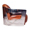 Buy Leather Upholstered Sofa - 2 Seater - Churchill Vintage brown 48369 at Privatefloor