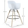 Bar Stool - Scandinavian Design - Wooden Legs - Nordika image 7