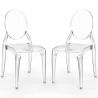 Pack of 2 Dining Chairs Transparent - Estilo Victoria  image 7