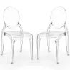 Pack of 2 Dining Chairs Transparent - Estilo Victoria  image 7