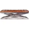 Steel Bench - Leather Upholstered - Churchill image 7