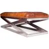 Steel Bench - Leather Upholstered - Churchill image 7