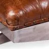 Steel Bench - Leather Upholstered - Churchill image 7