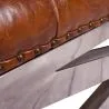 Steel Bench - Leather Upholstered - Churchill image 7