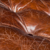 Buy Steel Bench - Leather Upholstered - Churchill Light brown 48383 - in the UK